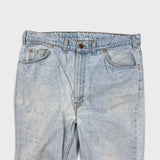 Vintage 90s Levi's 619 Jeans Mens 36x30 Orange Tab Straight Leg Light Wash Denim Pants