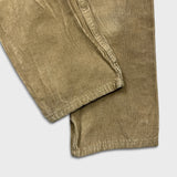 Levi's 502 Pants Mens 32x26 Beige Corduroy Tapered Stretch Regular Fit Mid Rise
