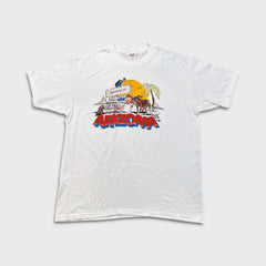 Vintage Y2K Quartzsite Arizona T Shirt Mens XL White Desert 2 Feet From Hell Novelty Tee