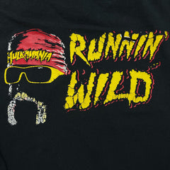 Vintage Y2K Hulkamania T Shirt Mens Medium Black Hulk Hogan WWE Wrestling Tee