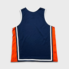 Vintage 90s Nike Sleeveless Mens Medium Blue Swoosh Sportswear Athletic Basketball Tank Top