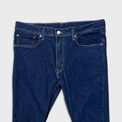 Levi's 512 Jeans Mens 36x30 Blue Slim Taper Leg Dark Wash Mid Rise Stretch Denim Pants