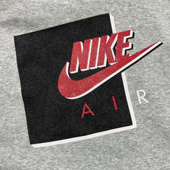 Nike Air Sportswear Hoodie Mens 2XL Gray Swoosh Graphic Hooded Sweater