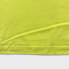 Helmut Lang T Shirt Mens XL Yellow Sample Press Only Box Logo Graphic Tee