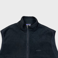 Patagonia Synchilla Vest Mens XL Black Outdoor Full Zip Fleece Jacket