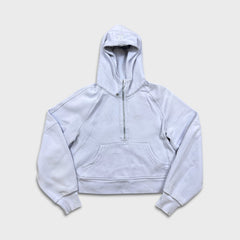 Lululemon Scuba Oversized 1/2 Zip Hoodie Womens Small Blue Hooded Sweater