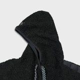 Nike Cozy Basketball Fleece Mens Medium Black High Pile Sherpa Hooded Jacket