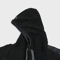 Nike Cozy Basketball Fleece Mens Medium Black High Pile Sherpa Hooded Jacket
