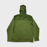Adidas Sportswear Overlay Full Zip Track Top Hoodie Mens Medium Green Athletic Sweater