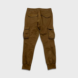 Simons Pants Mens 32x28 Brown Stretch Utility Taper Leg Cargo