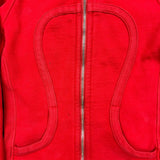 Lululemon Scuba Hoodie Womens Size 4 Red Full Zip Sports Hooded Sweater