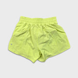 Lululemon Track That Short 5" Womens Size 10 Yellow Athletic Lined Running Pants