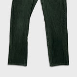 Levi's 502 Pants Mens 34x31 Green Corduroy Tapered Stretch Regular Fit Mid Rise