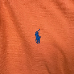 Polo Ralph Lauren Shirt Mens XL Orange Pony Cotton Casual Preppy Short Sleeve