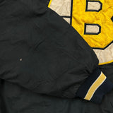 Vintage 90s Starter Boston Bruins Jacket Mens Medium Black NHL Hockey Full Zip