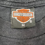 Vintage 1991 Harley Davidson Great American Hog T Shirt Mens Medium Black 3D Emblem USA