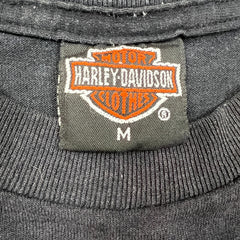 Vintage 1991 Harley Davidson Great American Hog T Shirt Mens Medium Black 3D Emblem USA