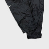Vintage 90s Nike Sportswear Track Pants Mens Medium Black Swoosh Athletic