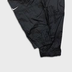 Vintage 90s Nike Sportswear Track Pants Mens Medium Black Swoosh Athletic