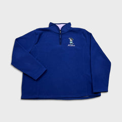 Vintage Y2K Disney Fleece Womens Large Blue Minnie Mouse 1/4 Zip Jacket