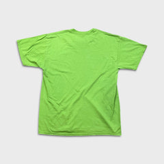 Vintage Y2K Jerzees Blank T Shirt Mens Large Green Heavyweight Short Sleeve Tee