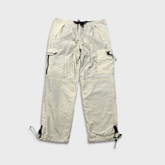 Vintage 90s Chaps Ralph Lauren Track Pants Mens Large Beige Tech Cargo