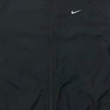 Vintage Y2K Nike Sportswear Jacket Mens Large Black Swoosh Full Zip Windbreaker Bomber