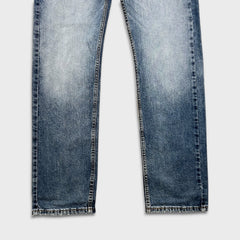 Levi's 505 Jeans Mens 32x34 Blue Regular Fit Straight Leg Faded Medium Wash Denim Pants