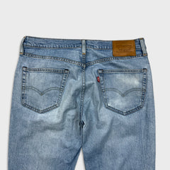 Levi's 511 Jean Mens 34x32 Blue Slim Fit Mid Rise Light Wash Stretch Denim Pants