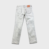 Levi's 511 Jeans Mens 34x32 Gray Slim Fit Straight Leg Stretch Stone Wash Denim Pants