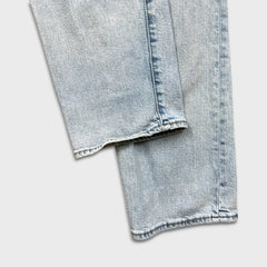 Levi's 502 Jeans Mens 33x34 Blue Regular Taper Fit Stretch Light Wash Denim Pants