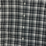 Polo Ralph Lauren Plaid Shirt Mens Medium Gray Button Up Slim Fit Long Sleeve