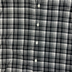 Polo Ralph Lauren Plaid Shirt Mens Medium Gray Button Up Slim Fit Long Sleeve