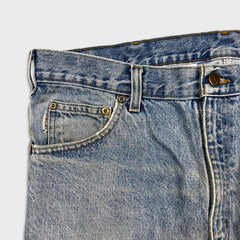 Carhartt B18 STW Jeans Mens 37x30 Traditional Fit Taper Faded Distress Workwear Pants