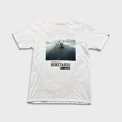 Stussy x NEIGHBORHOOD Boneyards II Conspiracy T Shirt Mens Medium White Tee