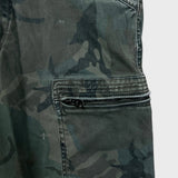 G-Star Raw Pants Mens 29x28 Green Camo Powel 3D Tapered Cuffed Cargo Trousers