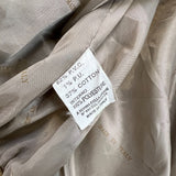 Vintage 90s Suede Jacket Mens Medium Beige Full Zip Outdoor Italian Bomber