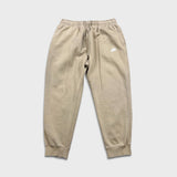 Nike Sportswear Sweatpants Mens XL Beige Swoosh Taper Leg Jogger