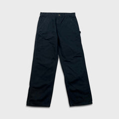 Carhartt B11 Pants Mens 34x32 Black Loose Straight Washed Duck Dungaree Workwear