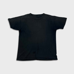 Vintage Y2K Blank T Shirt Mens Large Black Sun Faded Distressed Short Sleeve Tee