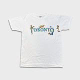 Vintage 2000 Toronto Canada Butterflies T Shirt Mens Medium White Graphic Tee