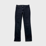 Levi's 511 Jeans Mens 32x32 Black Slim Fit Mid Rise Fade Dark Wash Stretch Denim Pants