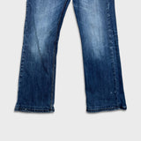 Polo Ralph Lauren Jeans Mens 32x28 Blue Medium Wash Western Cowboy Embroidered Pants