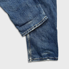 Levi's 505 Jeans Mens 32x32 Blue Regular Fit Straight Leg Medium Wash Denim Pants