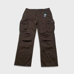 G-Star Raw 3301 Pants Mens 36x30 Brown 3D Straight Relaxed Utility Cargo Trouser