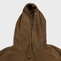 Nike Sportswear Hoodie Mens Large Brown Center Swoosh Pullover Hooded Sweater