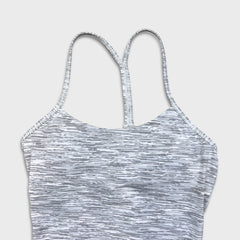 Lululemon Power Pose Tank Womens Size 4 Gray Athletic Yoga Sportswear Pilates Top