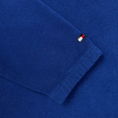 Vintage 90s Tommy Hilfiger Fleece Mens Large Blue Pullover 1/4 Zip Jacket