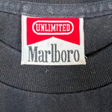 Vintage 90s Marlboro Lizard T Shirt Mens XL Black Unlimited USA Pocket Tee