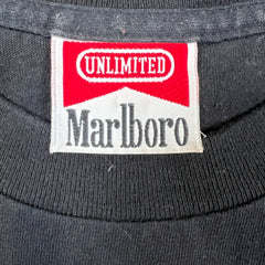 Vintage 90s Marlboro Lizard T Shirt Mens XL Black Unlimited USA Pocket Tee